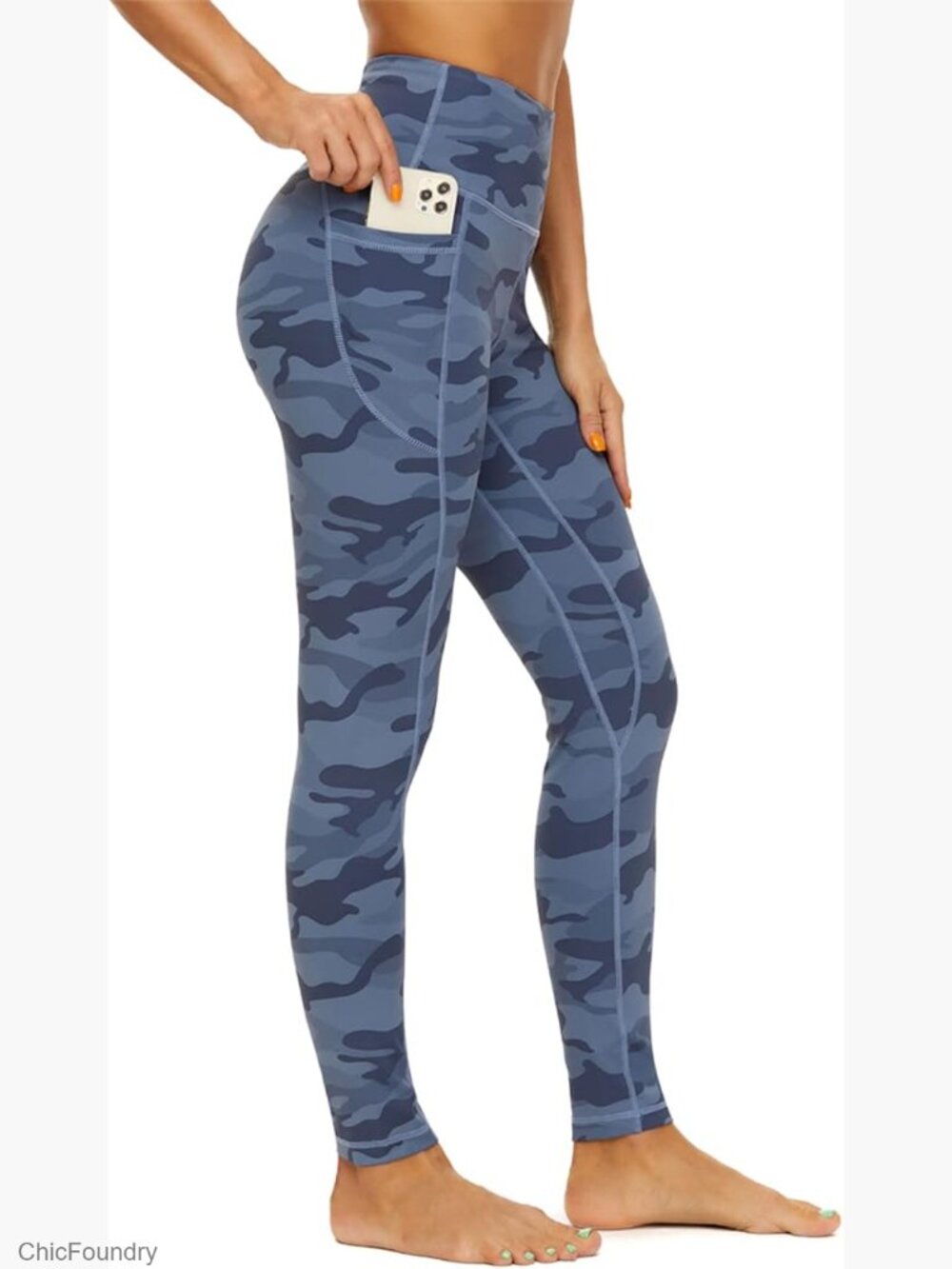 High Waisted Yoga Leggings with Pockets 4-Way Stretch Workout Athletic Pants